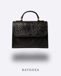 Bolsa de piel negra