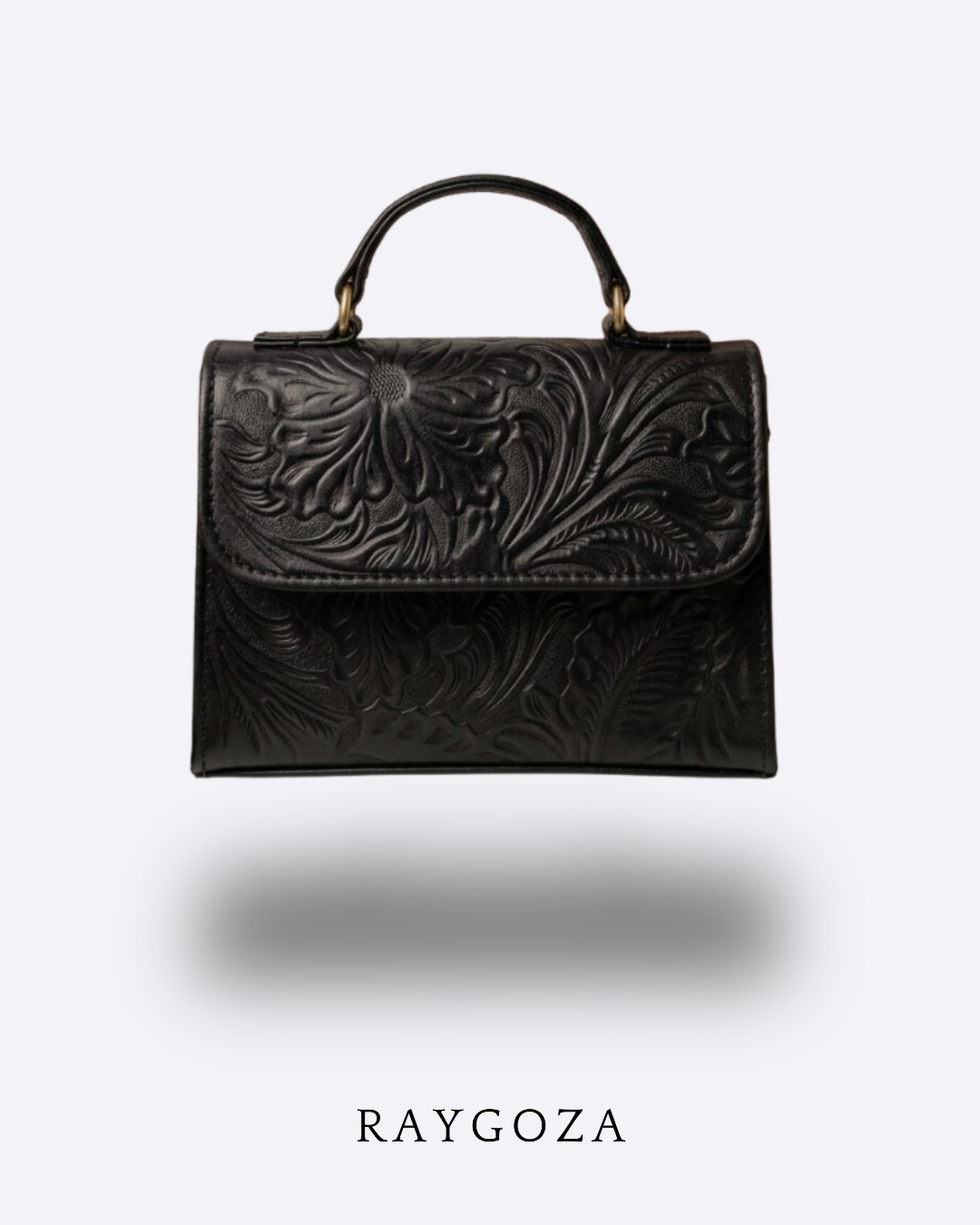Bolsa de piel negra