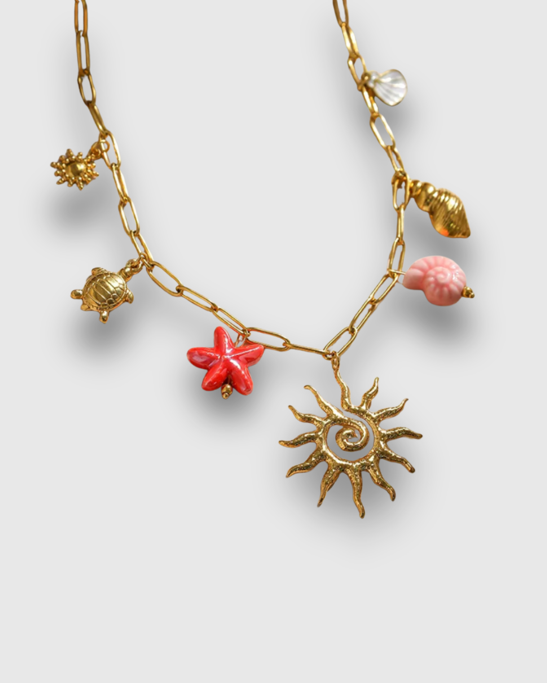 Collar de Charms rosa