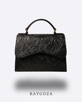 Bolsa de piel negra