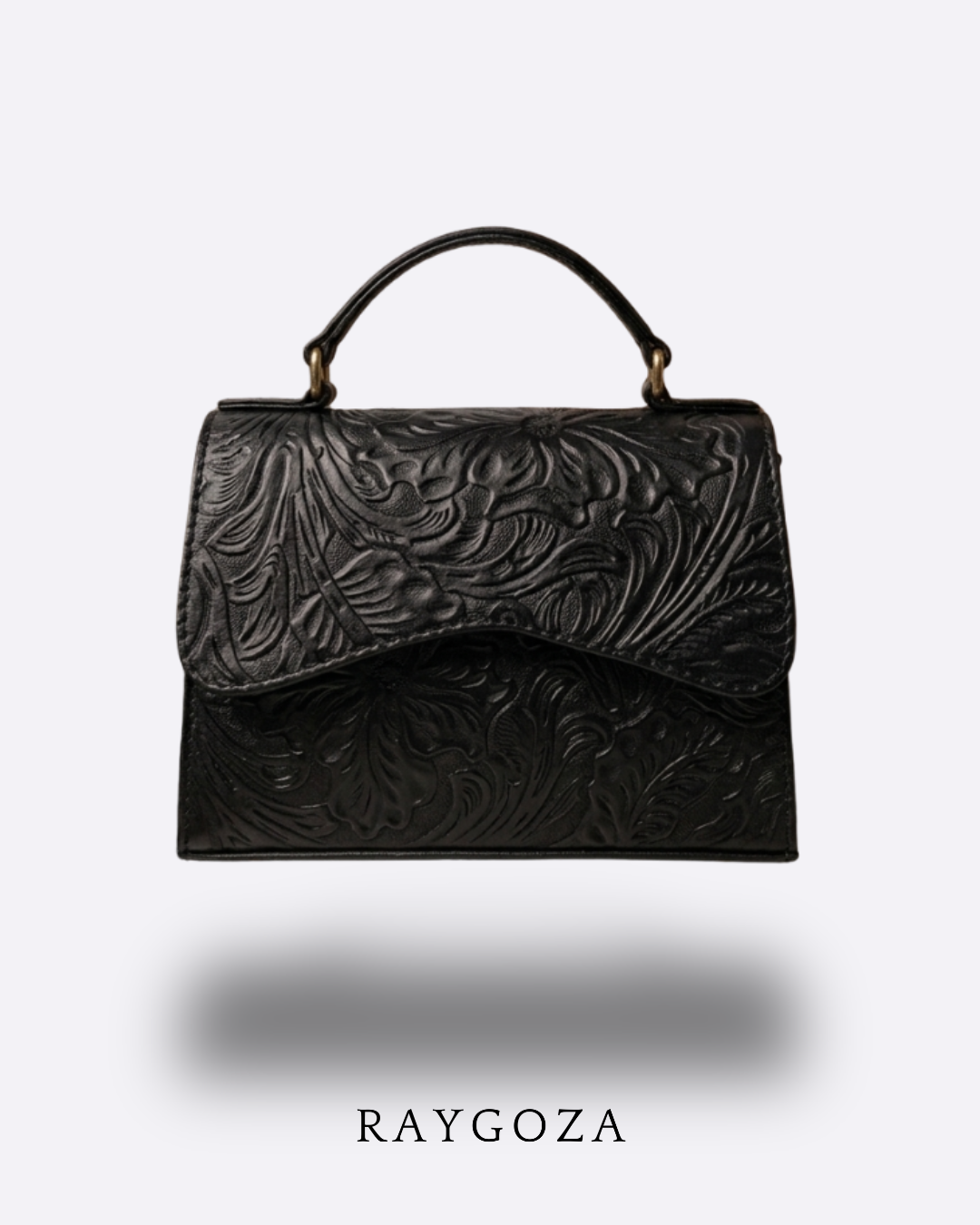 Bolsa de piel negra