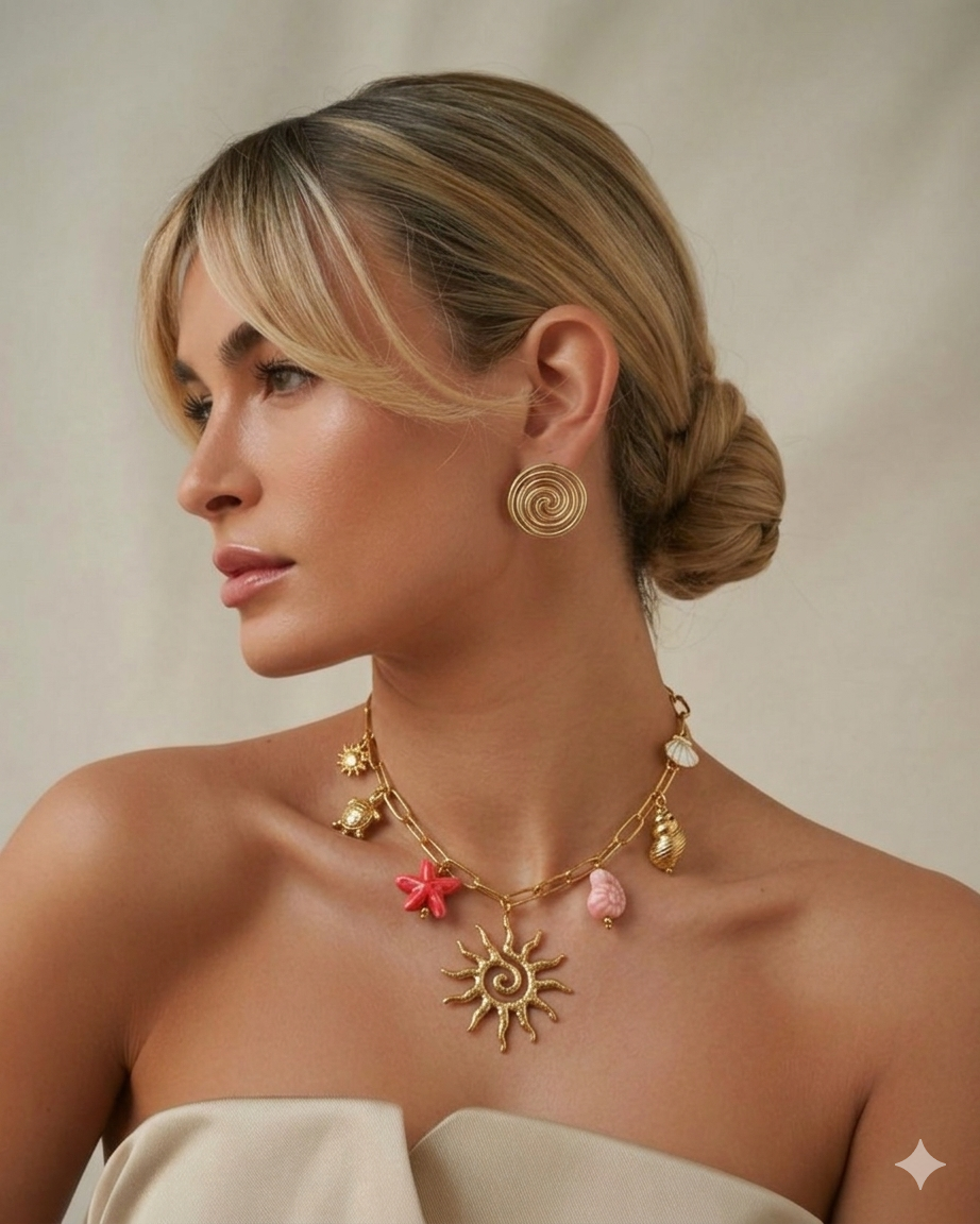 Collar de Charms rosa