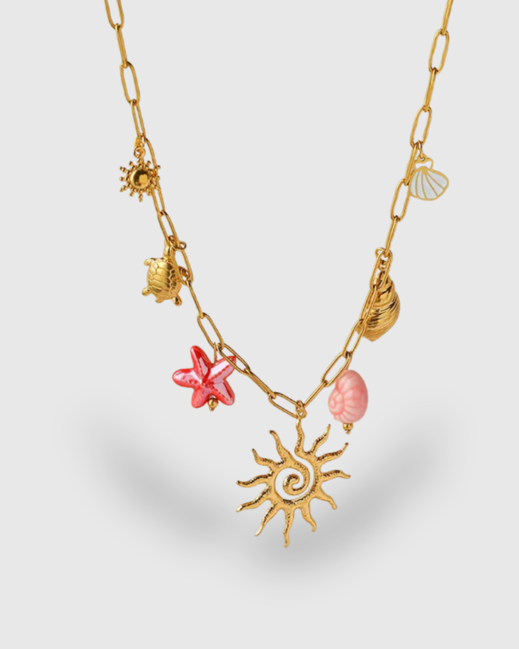 Collar de Charms rosa