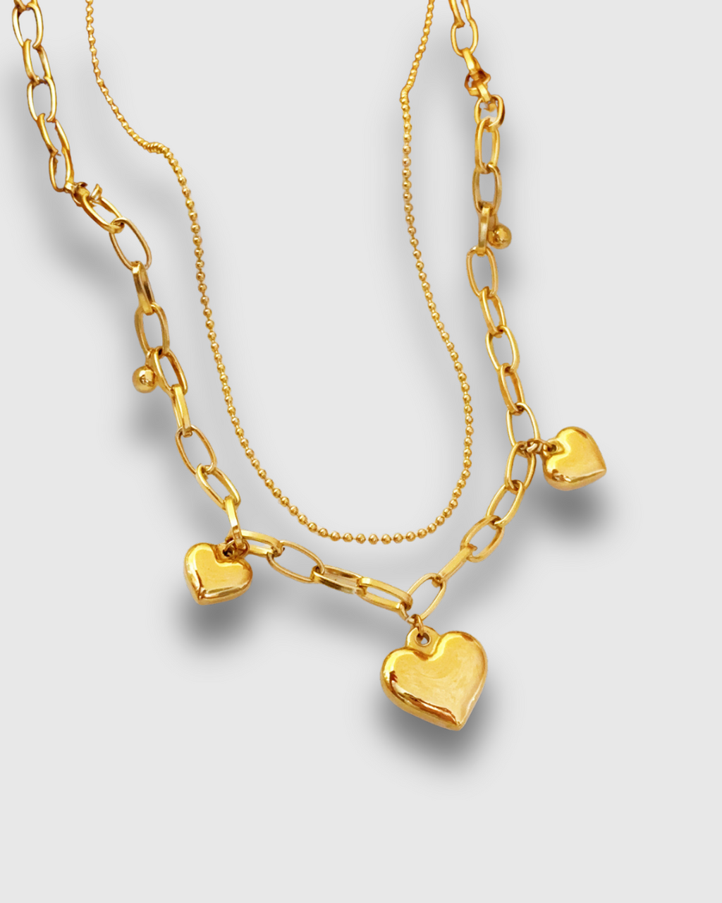 Collar de corazones